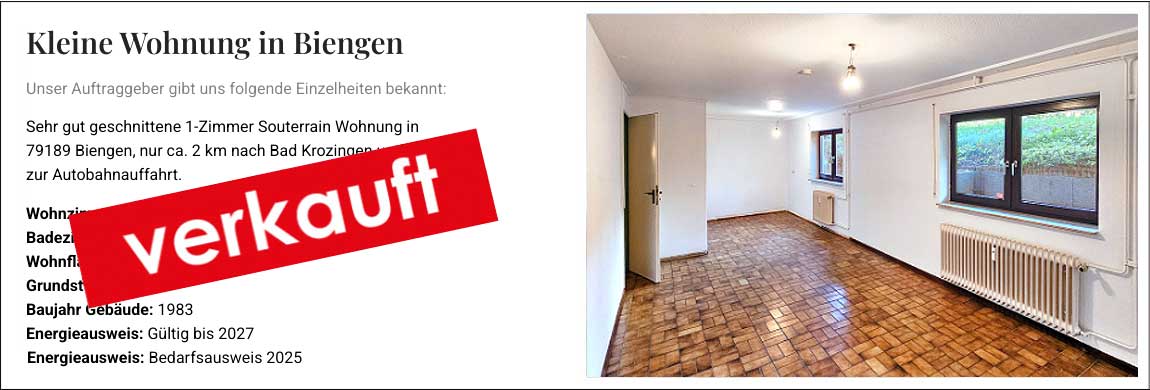 Verkauft in Biengen